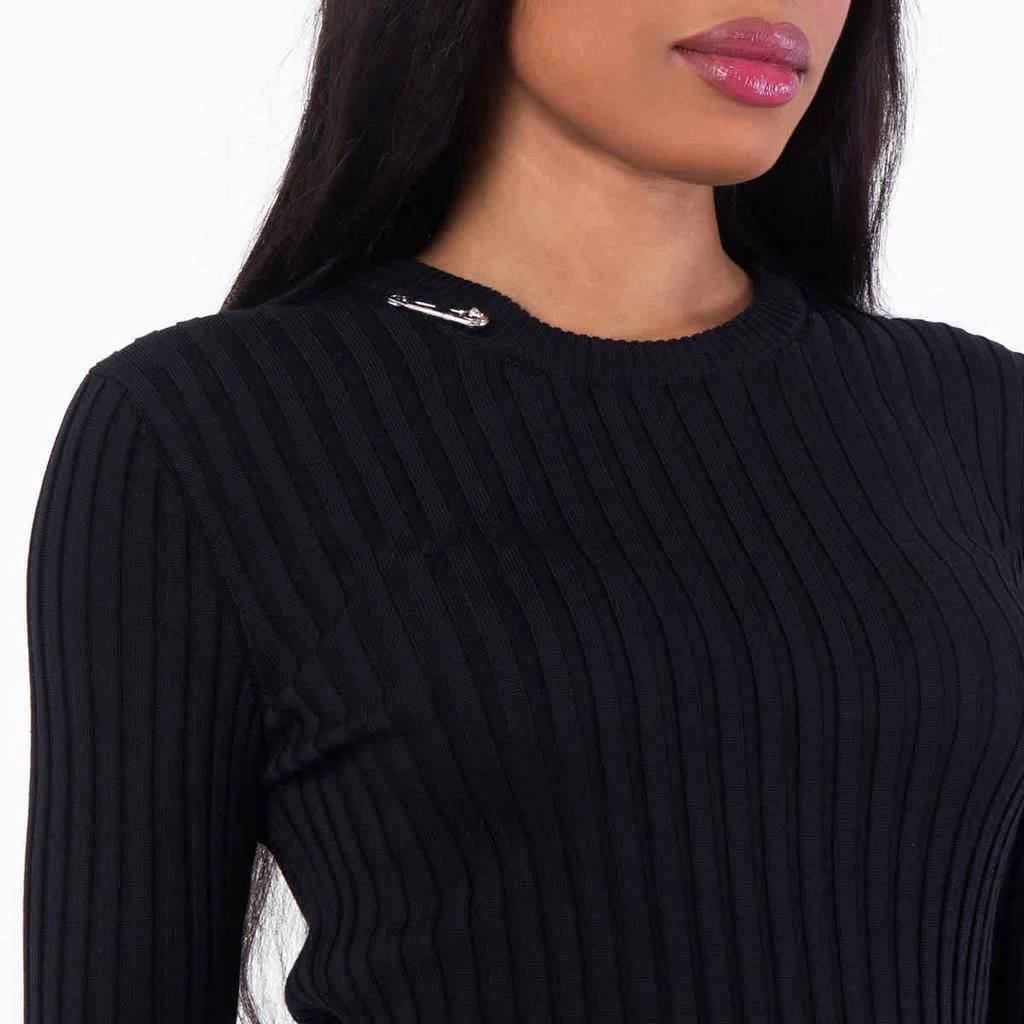 Versace Safety Pin Ribbed-Knit Dress 2