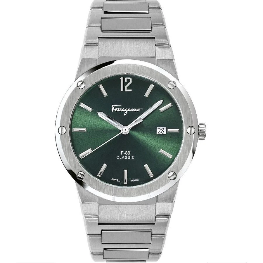 Salvatore Ferragamo Salvatore Ferragamo Quartz Green Dial Men's Watch SFDT01220 1