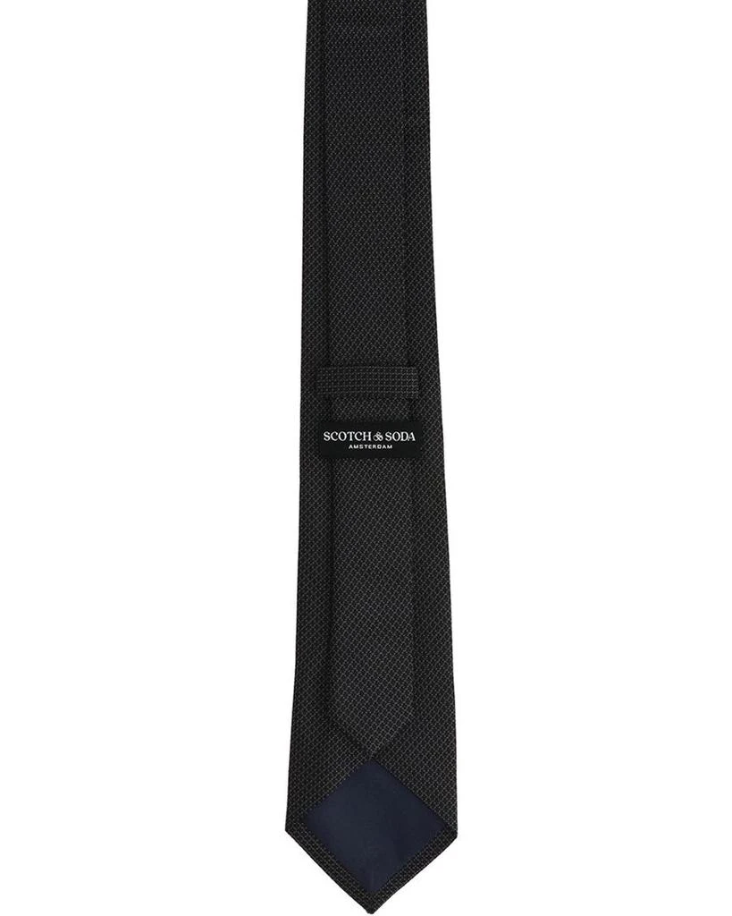 Scotch & Soda Scotch & Soda Black Solid Neat Tie 3