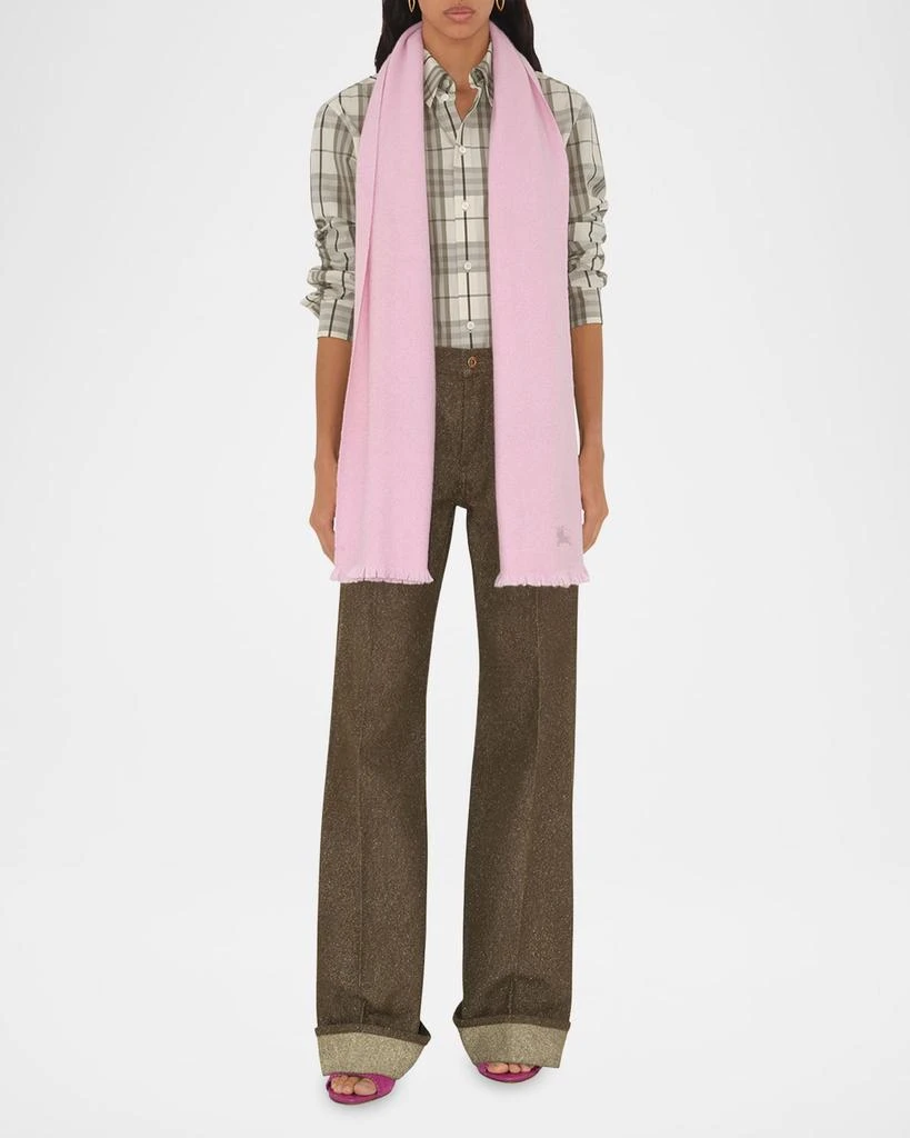 Burberry Cashmere EKD Embroidered Scarf 3