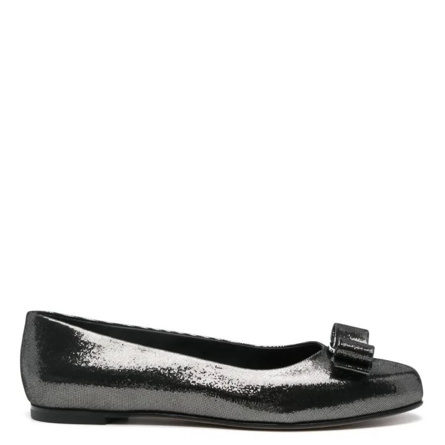 Salvatore Ferragamo Ferragamo Varina Metallic Leather Ballet Flats 1