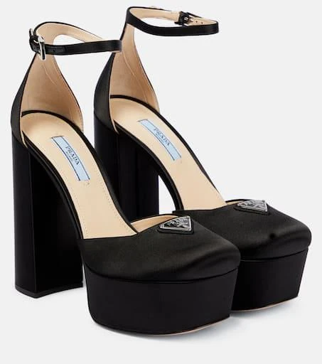 Prada Satin platform pumps 1