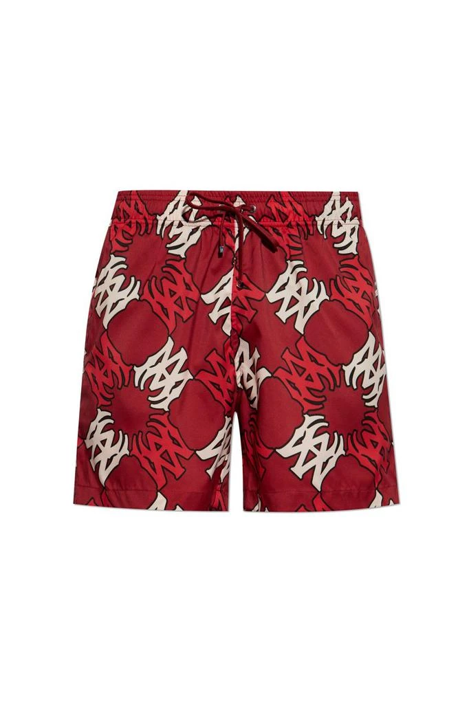 AMIRI Amiri Logo Printed Drawstring Swim Shorts 1