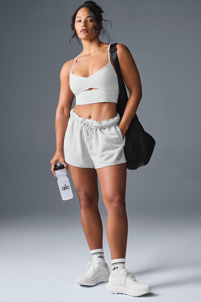 Alo Accolade Short - Athletic Heather Grey - Shorts - Free