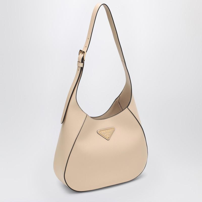 ショルダーバッグ・ポシェット PRADA TRAVERTINE-COLOURED LEATHER SHOULDER BAG Prada Travertine-coloured leather shoulder bag - Shoulder