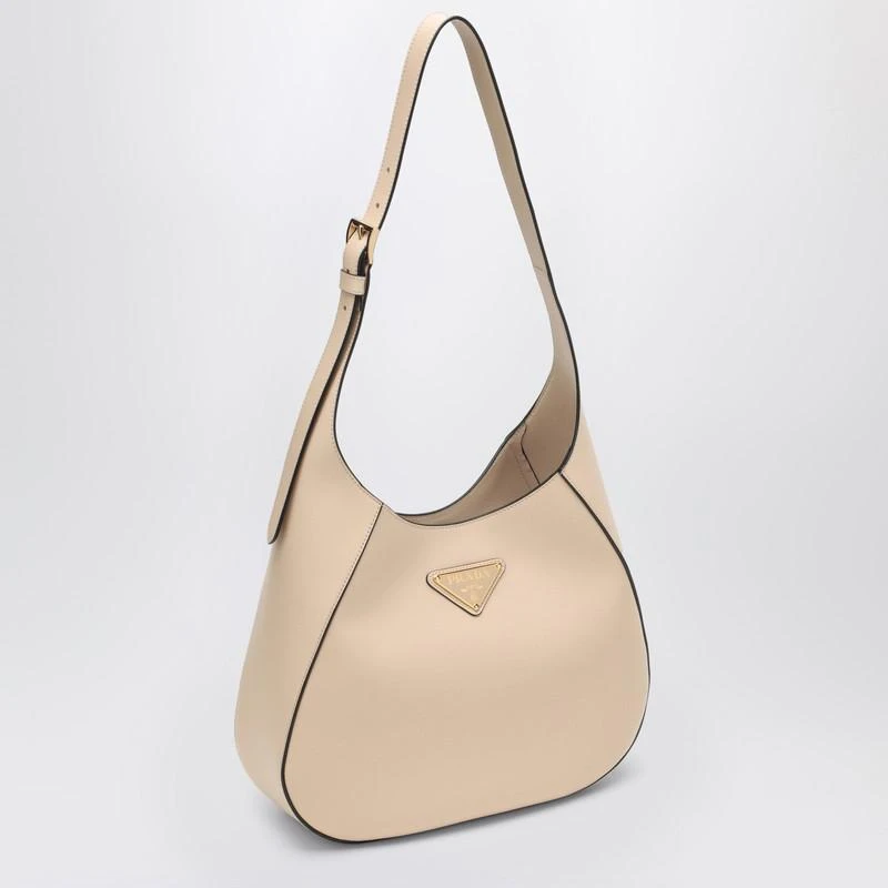 Prada Travertine-coloured leather shoulder bag 3