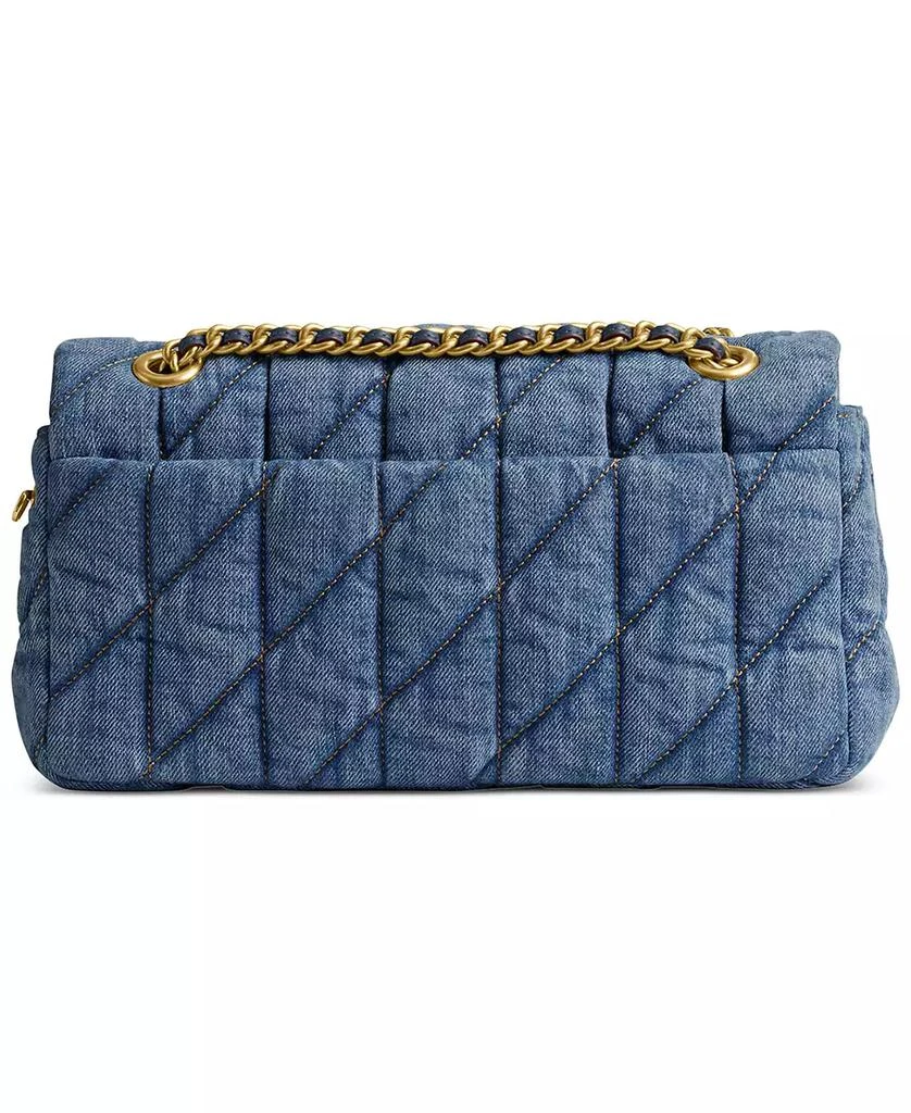 Coach Small Tabby Denim Shoulder Bag 26 with Quilting 6