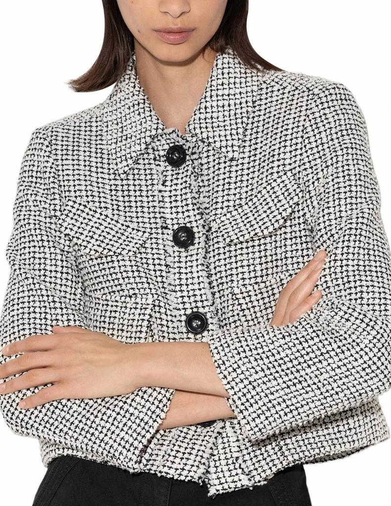LUISA CERANO Luisa Cerano - Tweed Bouclé Cropped Jacket
