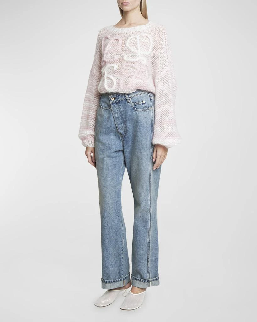 Loewe Deconstructed Criss-Cross Waistband Jeans 3