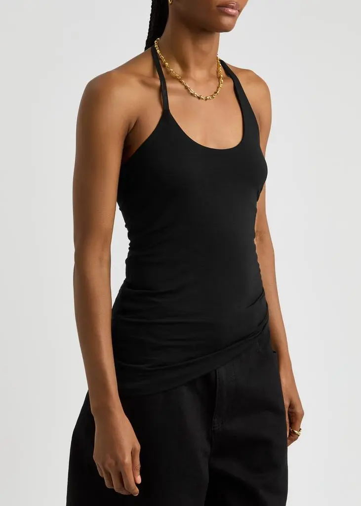 Helmut Lang Wind ruched jersey top 2