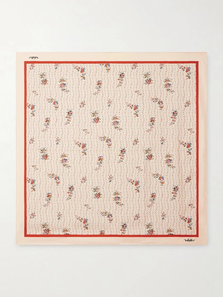 Valentino Printed Silk-twill Scarf