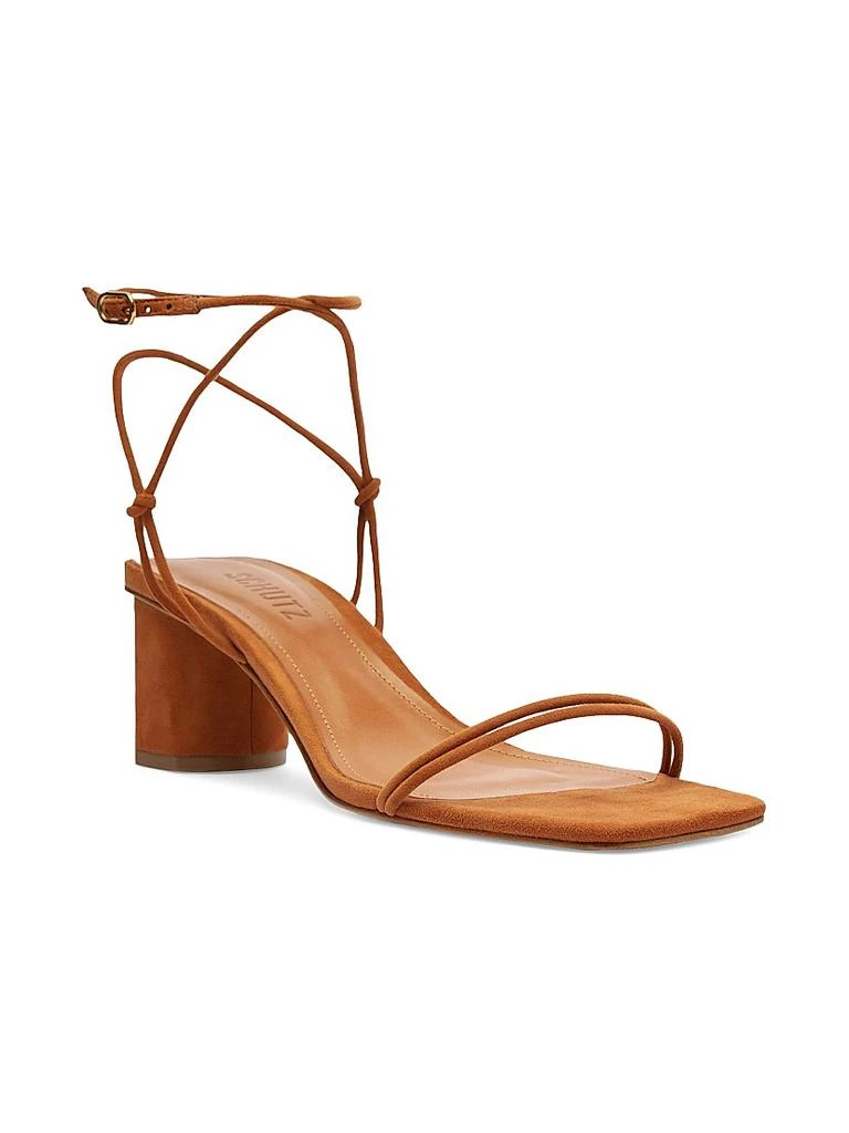 Schutz Pompeii 63MM Suede Block-Heel Sandals 2