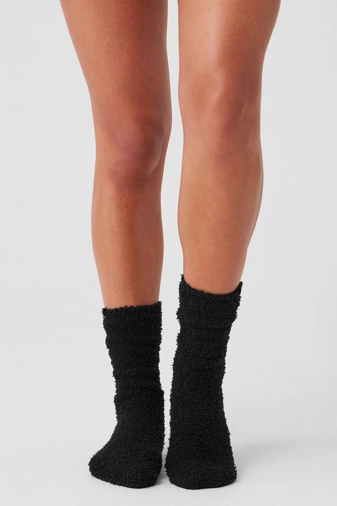 Alo Women's Plush Lush Sock - Black 2