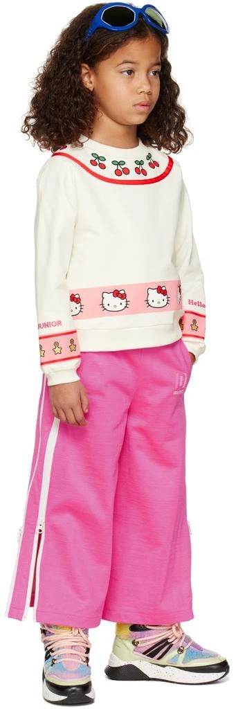 GCDS Kids White Hello Kitty Edition Sweatshirt 4