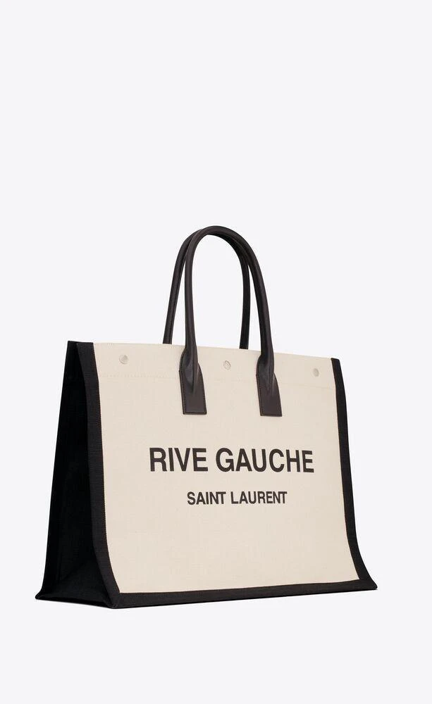 Yves Saint Laurent RIVE GAUCHE CANVAS TOTE BAG 4