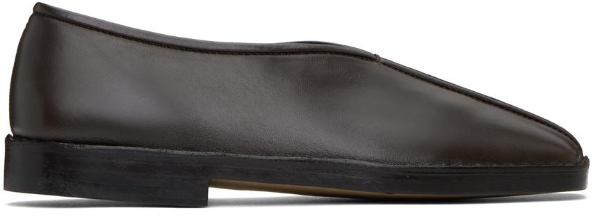 Lemaire Flat Piped Slippers W Black – Neighbour