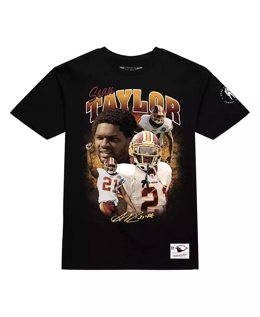 Mitchell & Ness Men's Sean Taylor Black Washington Commanders Graphic T-Shirt 2