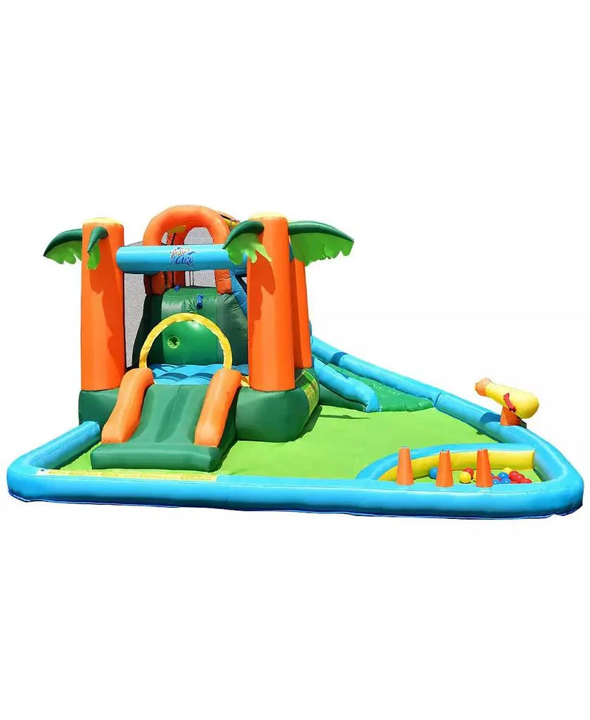 Gymax Inflatable Bounce House Jump Bouncer Kids Water Park Splash Play Center w/Blower 7