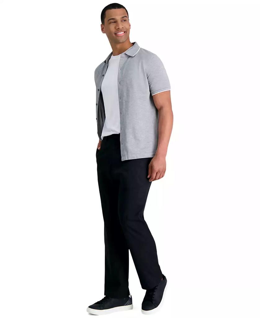 Men's Premium Comfort Stretch Classic-Fit Solid Flat Front