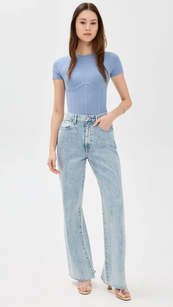 Fleur du Mal Cotton T Shirt Thong Bodysuit 4