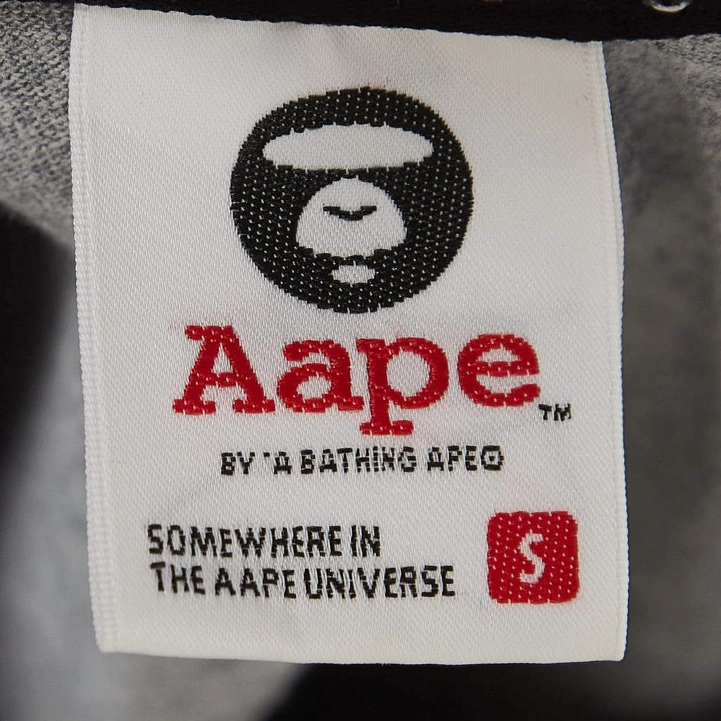 A Bathing Ape A Bathing Ape Grey Aape Universe Print Cotton Crew Neck T-Shirt S 5