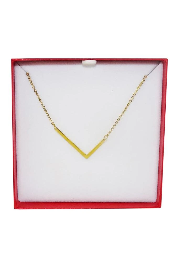 Savvy Cie Jewels 14K Gold Plated Initial Pendant Necklace with Gift Box - Multiple Letters Available 8