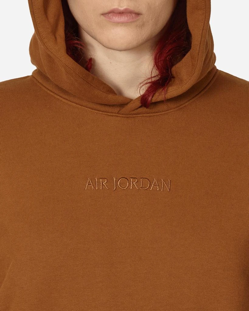 Jordan Wordmark Fleece Hooded Sweatshirt Light British Tan 5