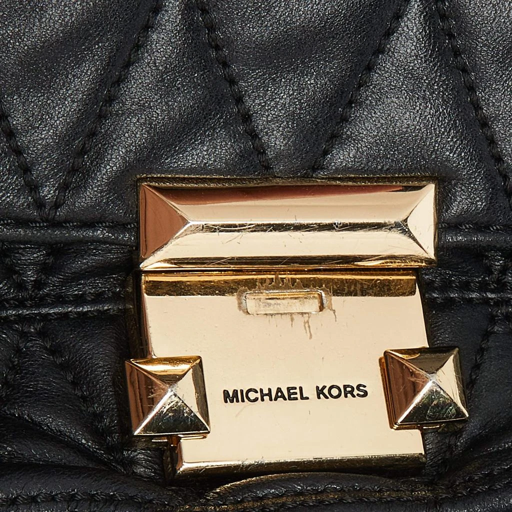 Michael Kors Michael Kors Black Quilted Leather Large Sloan Shoulder Bag 6