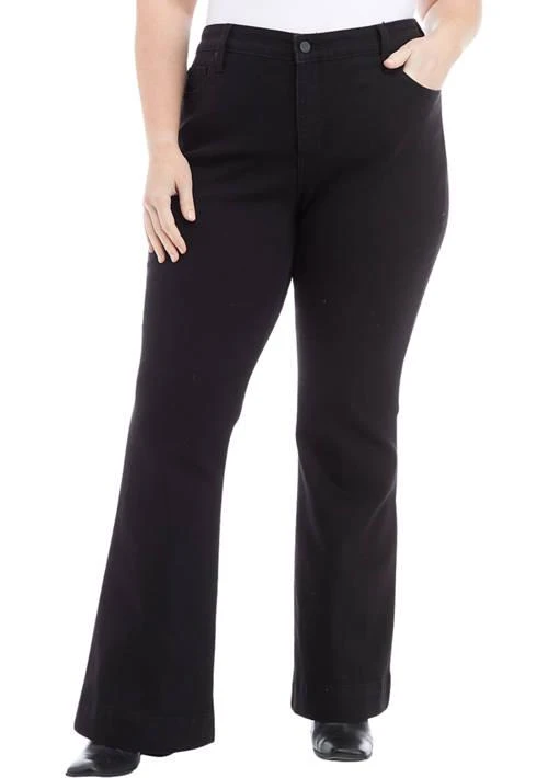 Crown & Ivy™ Plus Size High Rise Flare Jeans from Belk