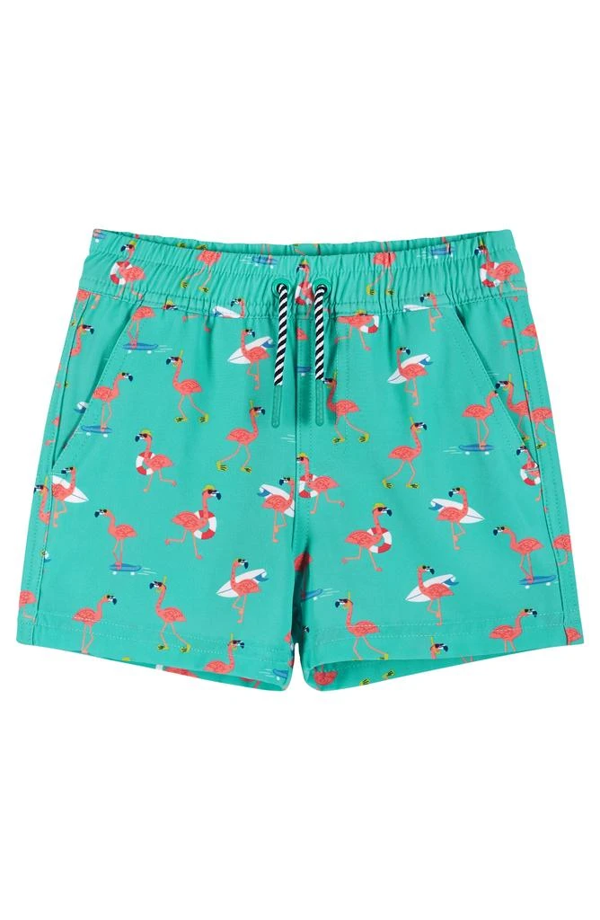 Andy & Evan Flamingo Rashguard T-Shirt & Swim Shorts Set 5
