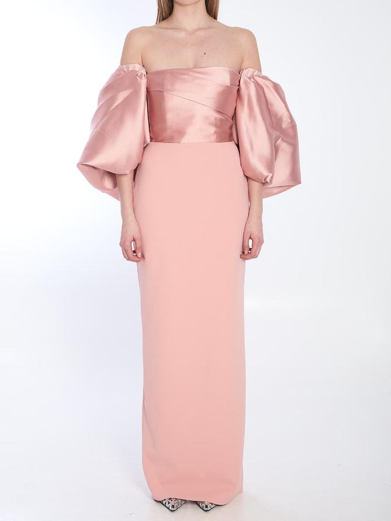 SOLACE LONDON Floris Long Dress