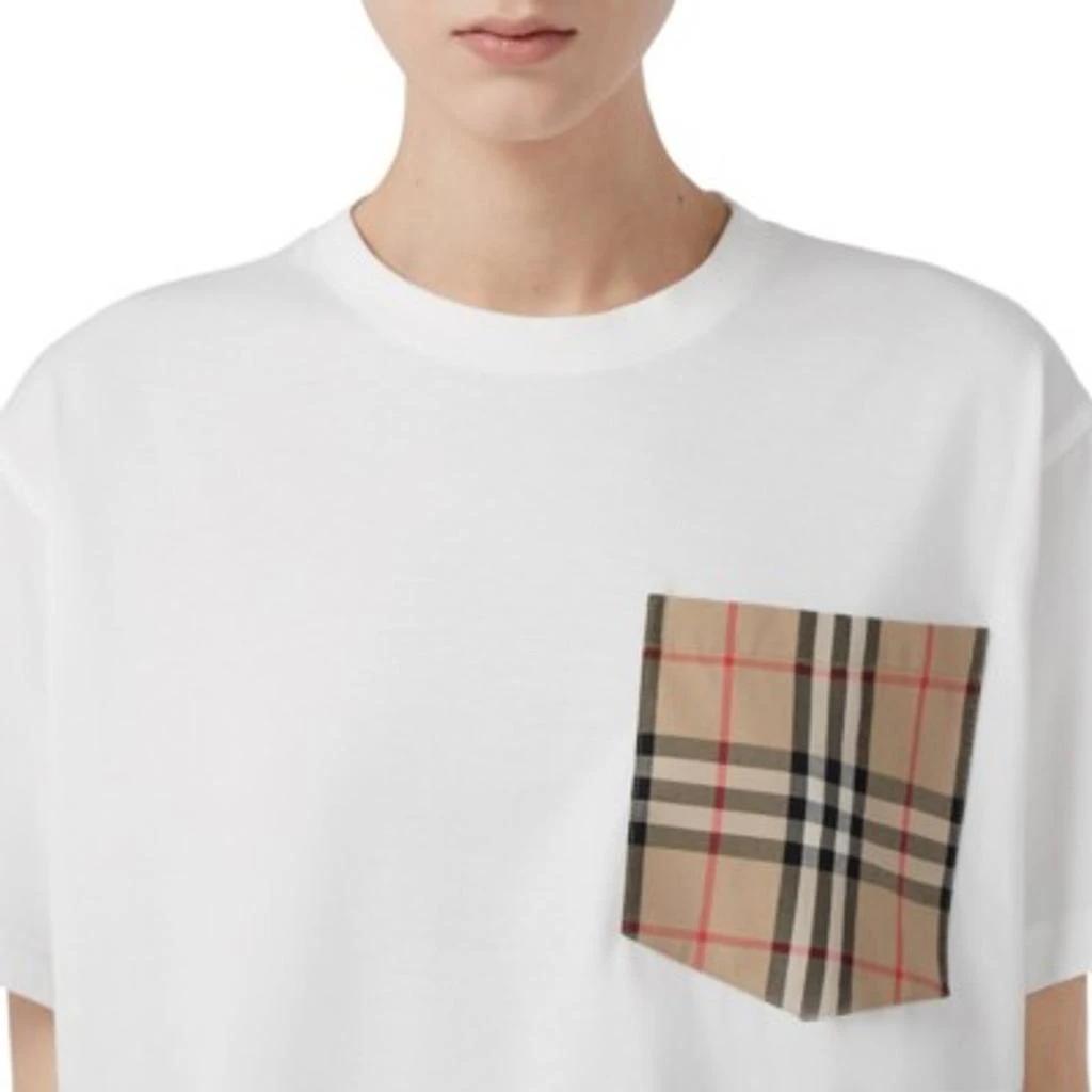 Burberry Check pocket cotton t-shirt 2