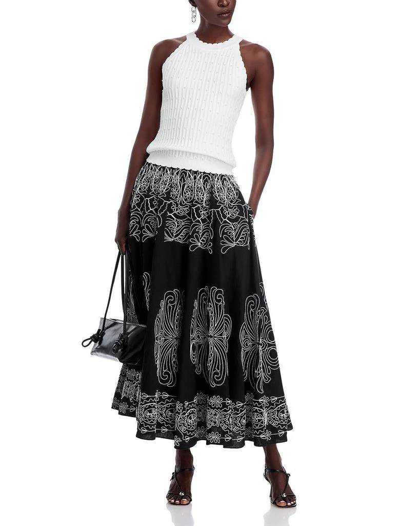 Tahari The Lima Pearl Halter Neck Top 2
