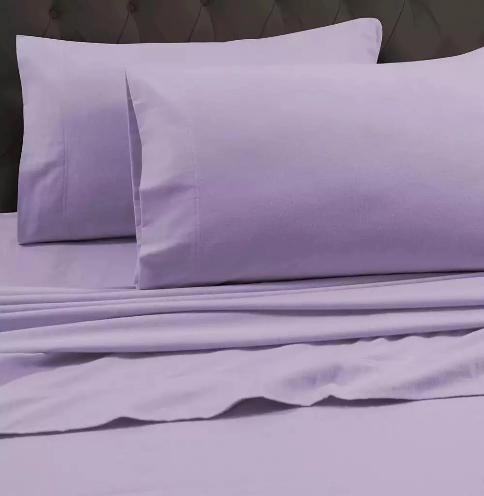 Tribeca Living Heavyweight Flannel Flat Sheet, King 1