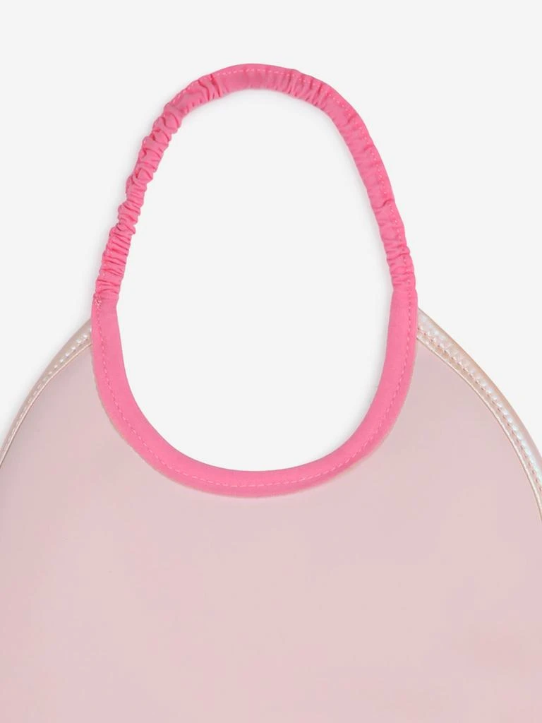 Billieblush Baby Girls Iridescent Quilted Bib in Pink 4