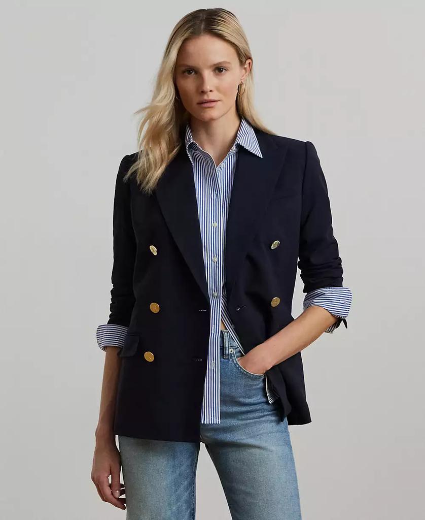 Ralph Lauren Women's Double-Breasted Wool Crepe Blazer