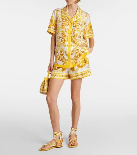 Dolce 
Gabbana Majolica silk twill shirt 2