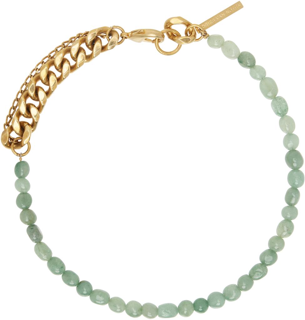 Shop Dries Van Noten Exotic Flower Necklace on Sale at