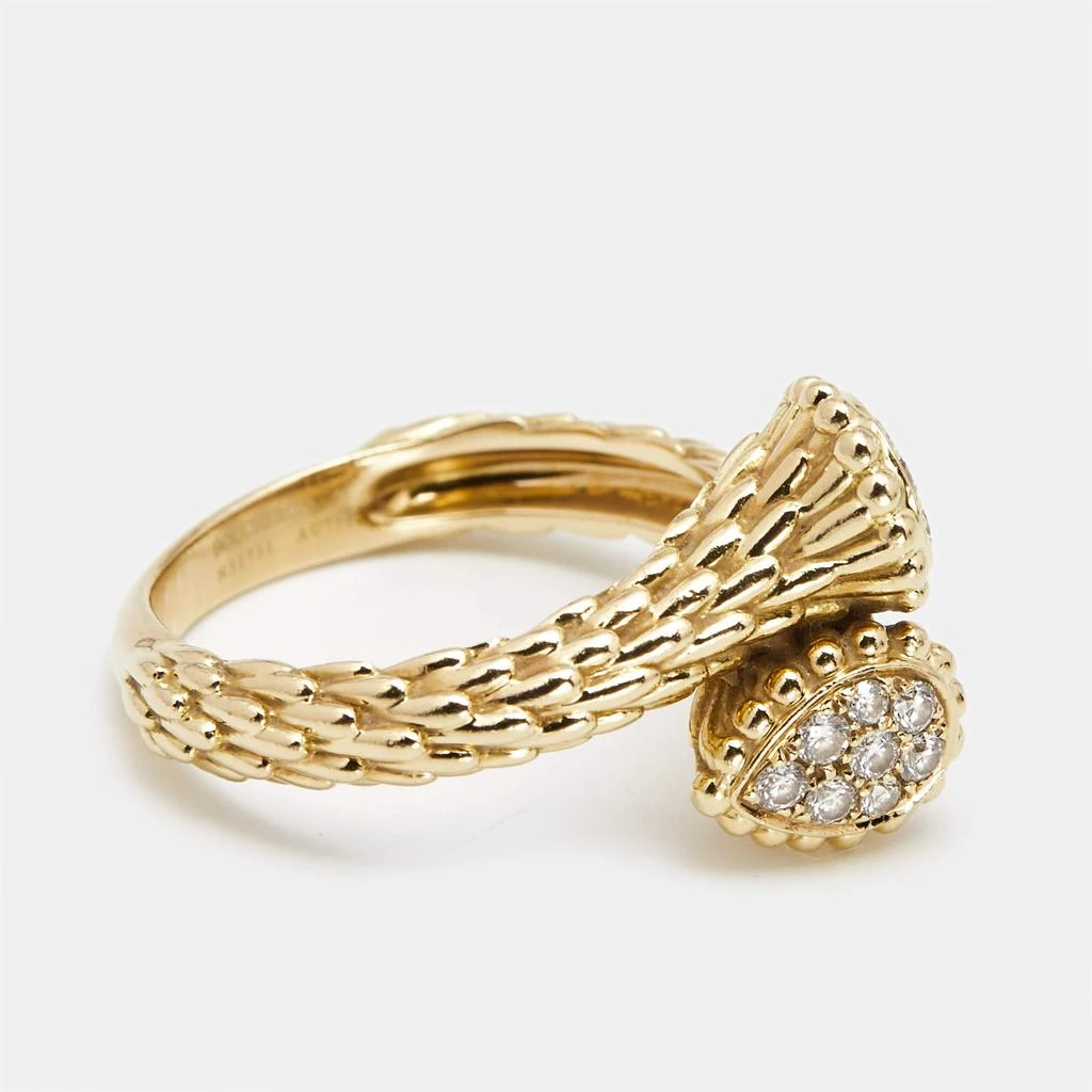 Boucheron Boucheron Serpent Boheme Toi et Moi XS Motif Diamond 18k Yellow Gold Ring Size 53 4