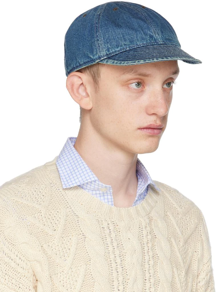 RRL Blue Flat Denim Cap 2