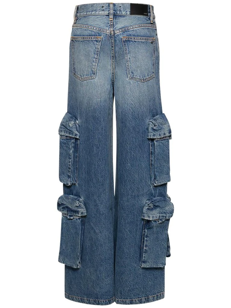 AMIRI Wide Cotton Denim Cargo Jeans 4