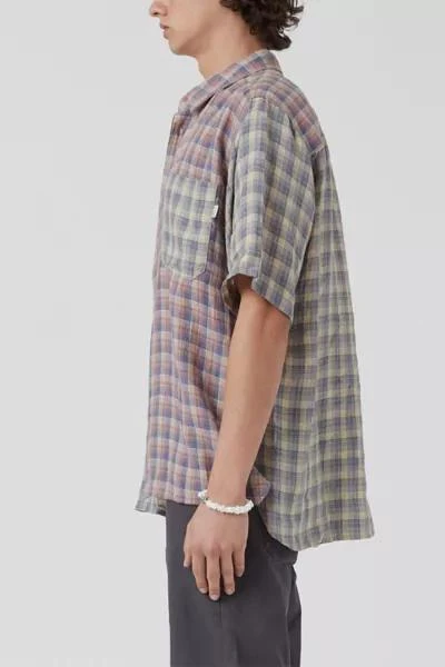 Barney Cools Barney Cools Linen Plaid Short Sleeve Shirt 4
