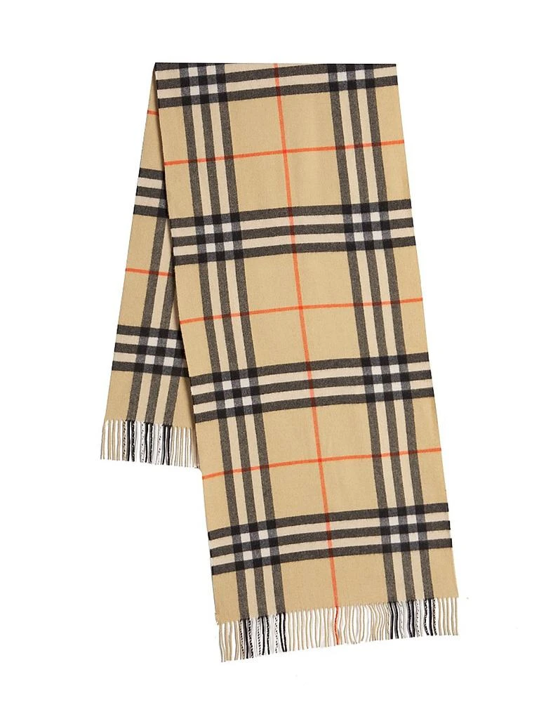 Burberry Washed Giant Check Cashmere Scarf 3