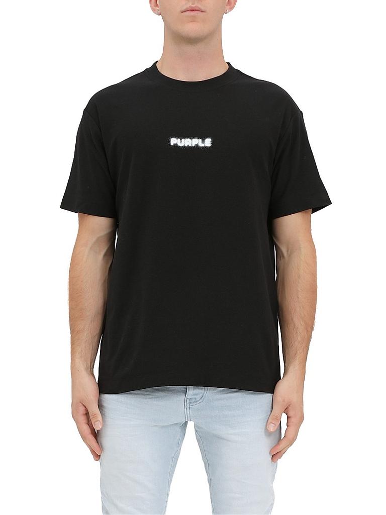 Purple Brand Gothic Crystal-Embellished Logo Cotton T-Shirt