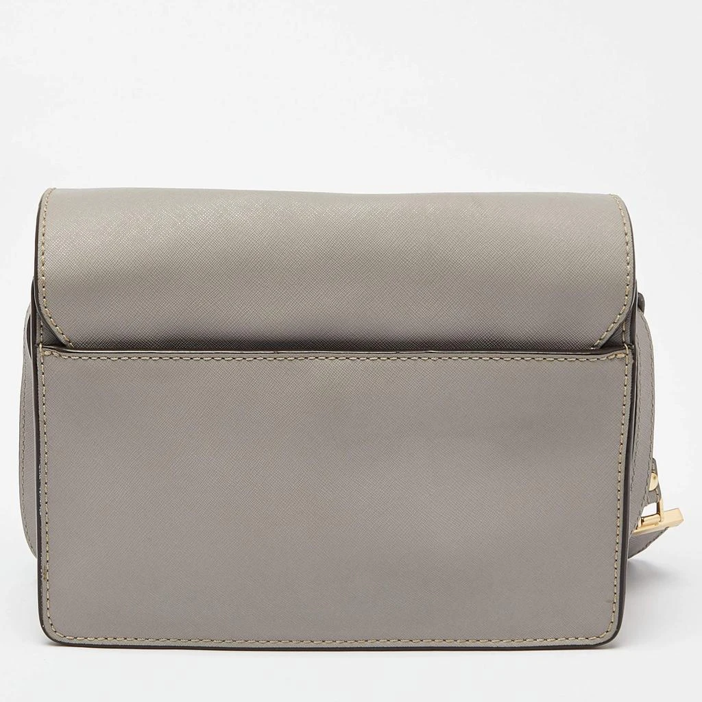 DKNY DKNY Grey Leather Flap Crossbody Bag 4