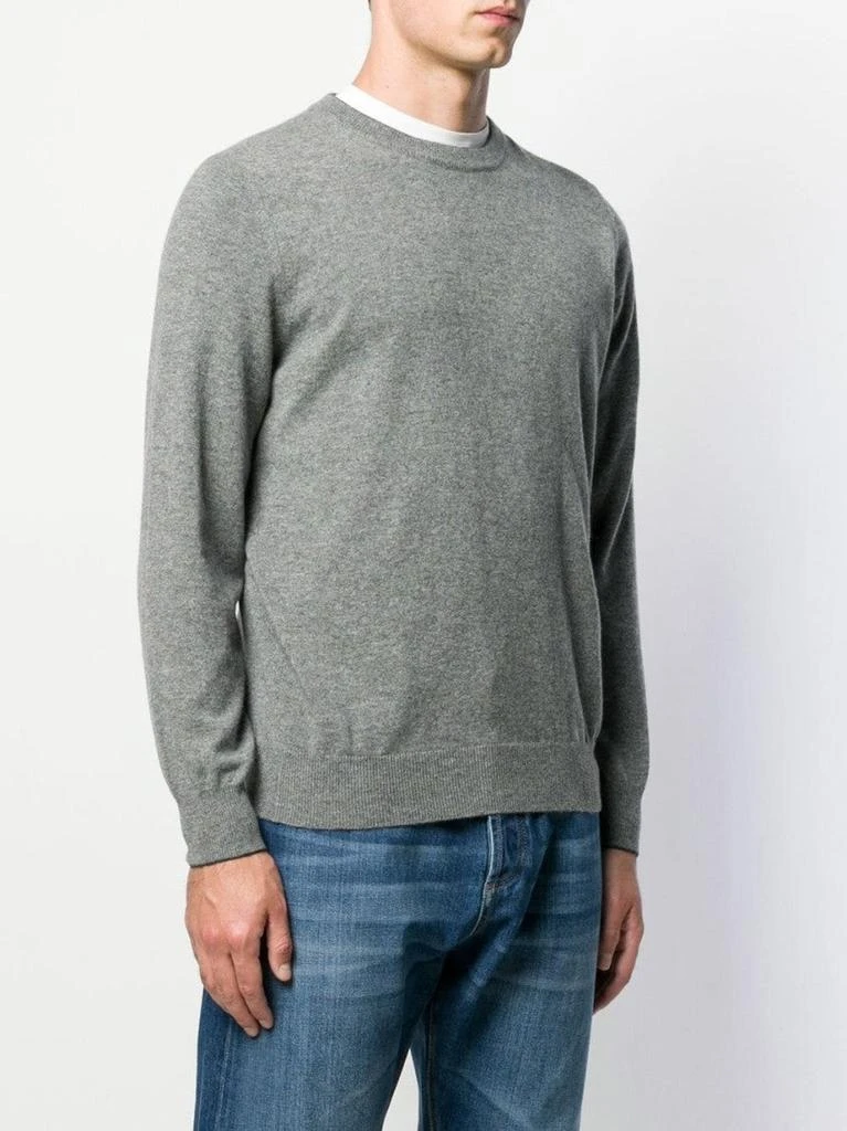 Brunello Cucinelli Round Neck Jumper In Comfortable Cotton Blend 2