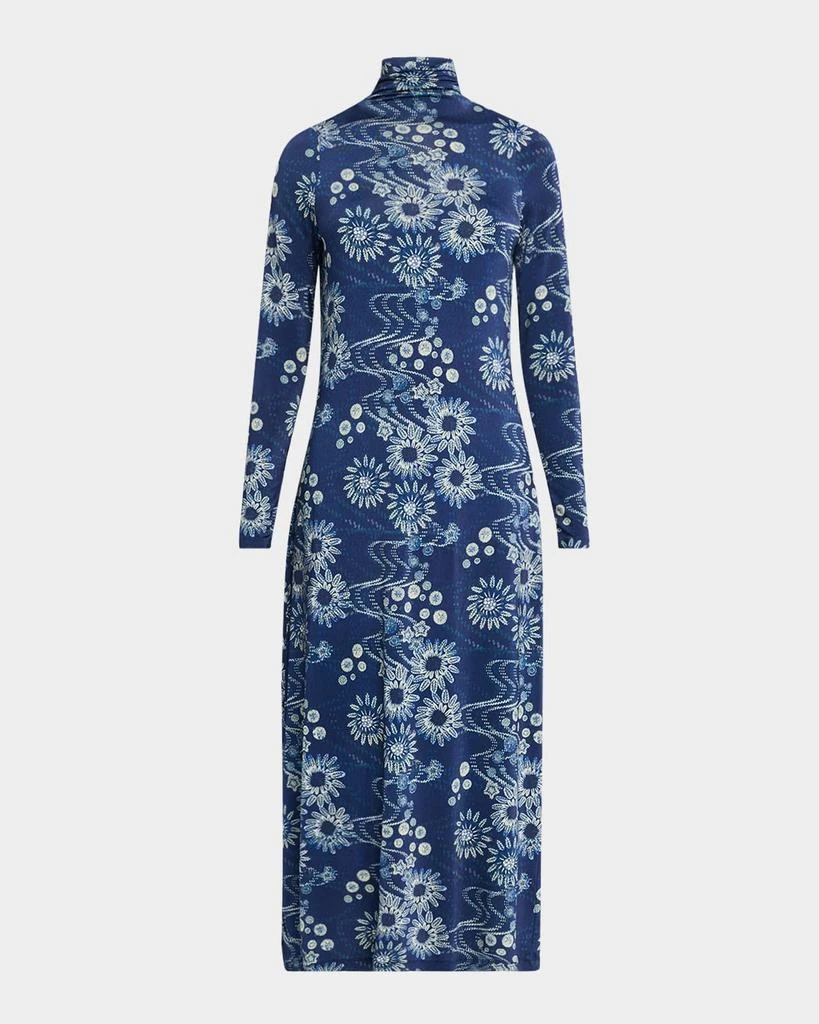 Marie Oliver Paxton Floral-Print Turtleneck Midi Dress 1