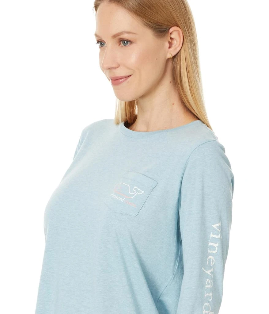 Vineyard Vines Burgee Whale Long Sleeve Dunes Tee 3