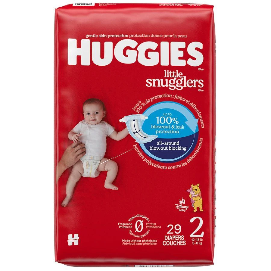 Huggies Baby Diapers Unscented, Size 2 (12-18 lbs) 7