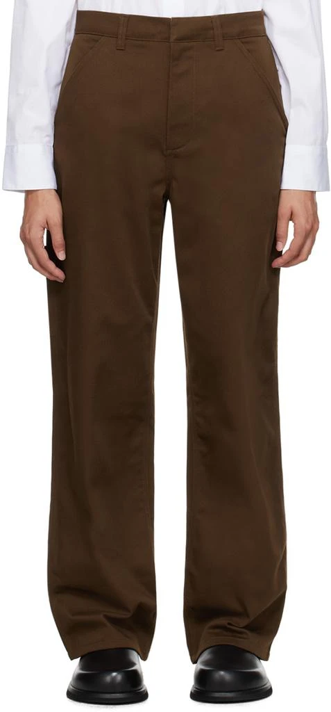 6397 Brown Workwear Trousers 1